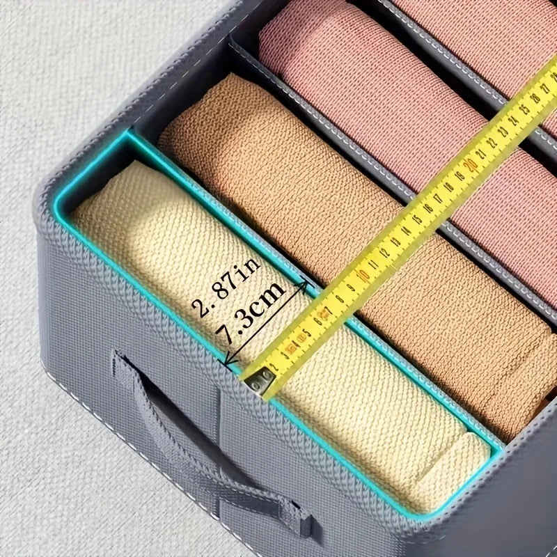 Foldable Fabric Closet Storage Box with Compartments – image 5