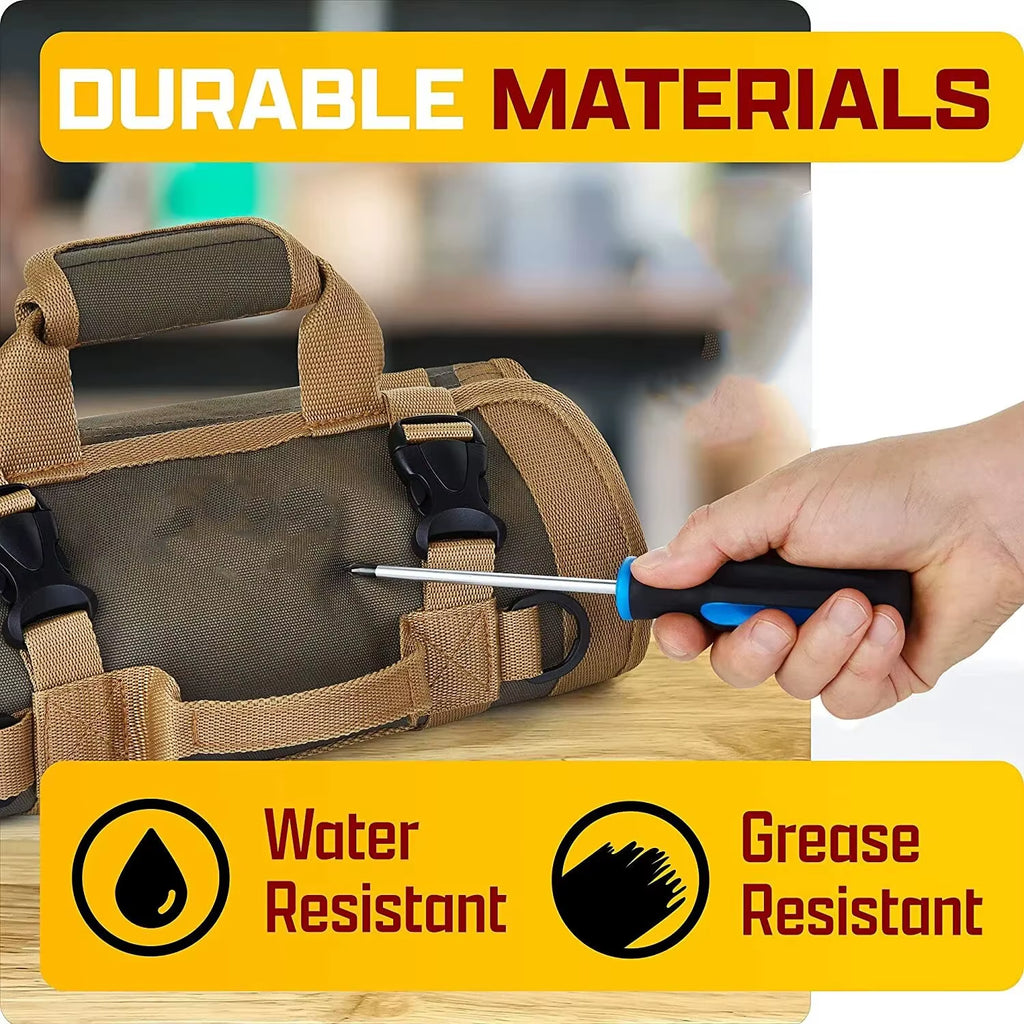 Roll-Up Tool Bag – Multi-Pocket Oxford Cloth Tool Organizer – image 7