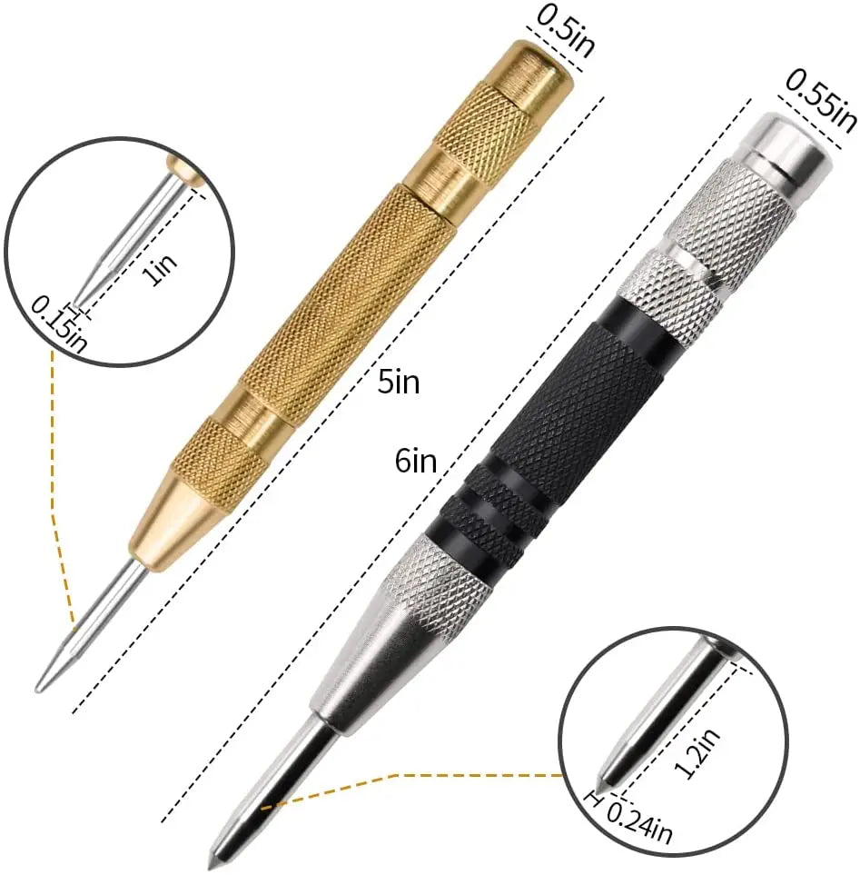 Automatic Center Punch – Spring-Loaded Metal Marker – image 3