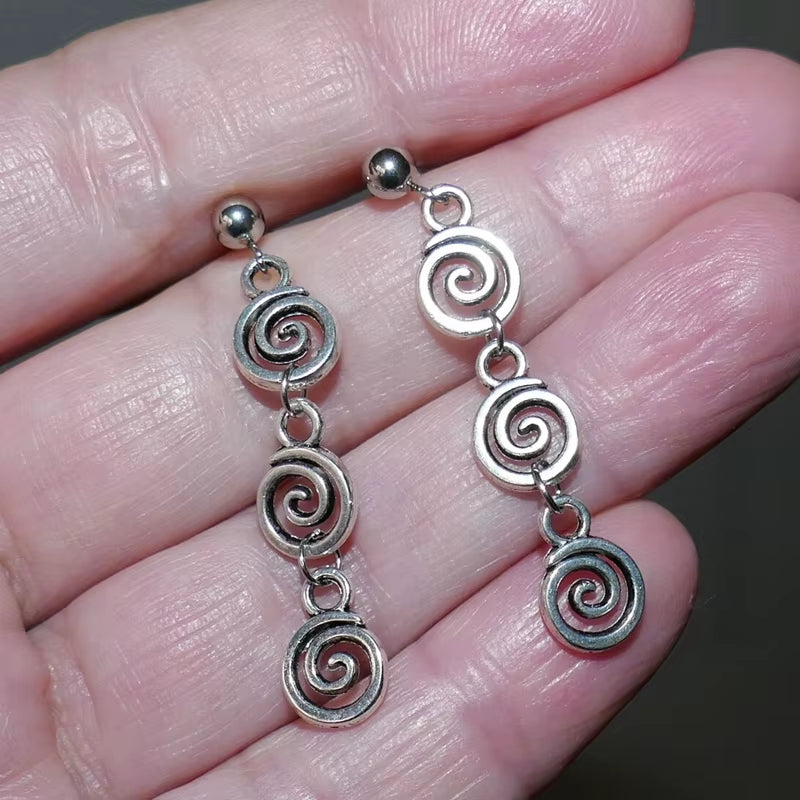Spiral Swirl Earrings - Minimalist Gift for Her – image 3