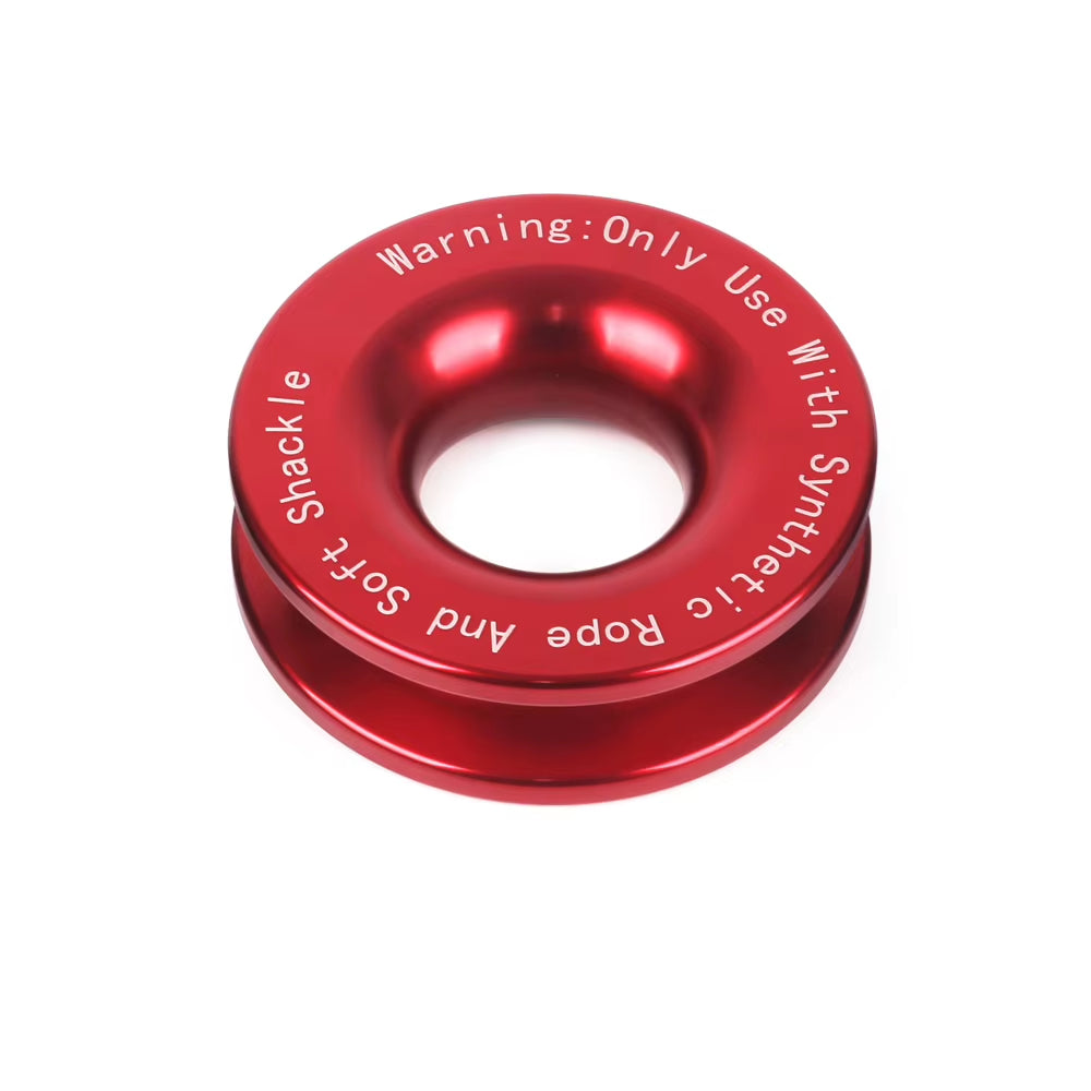 Towing Recovery Ring for Soft Shackles, 41,000 lb Aluminum