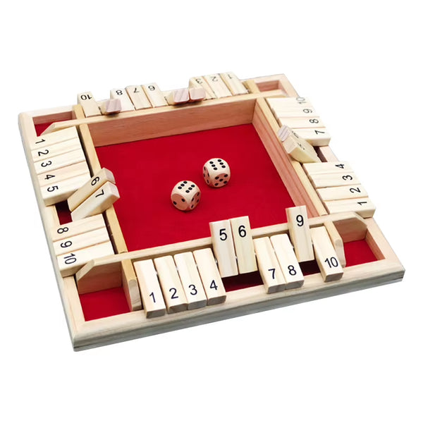 Shut the Box Wooden Dice Game