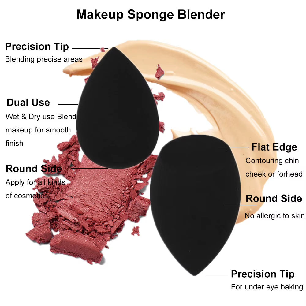 Black Makeup Blender Sponge – image 4
