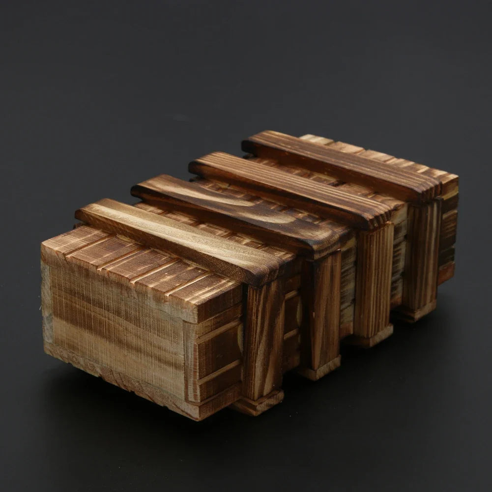 Wooden Puzzle Box - Secret Drawer Brain Teaser Gift Box – image 5