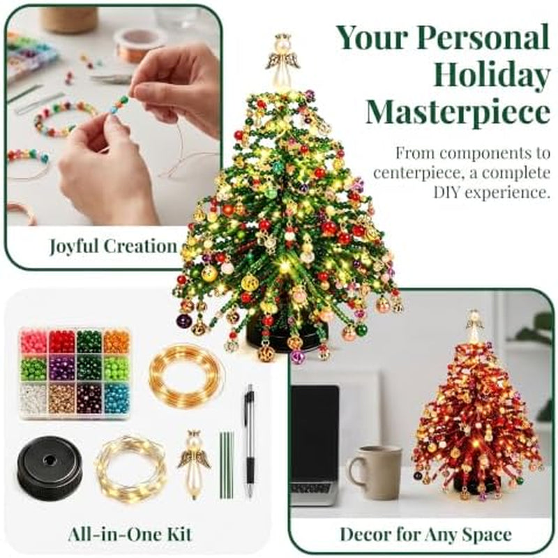 Beaded Christmas Tree Kit - DIY Crystal Craft Set for Adults – image 6