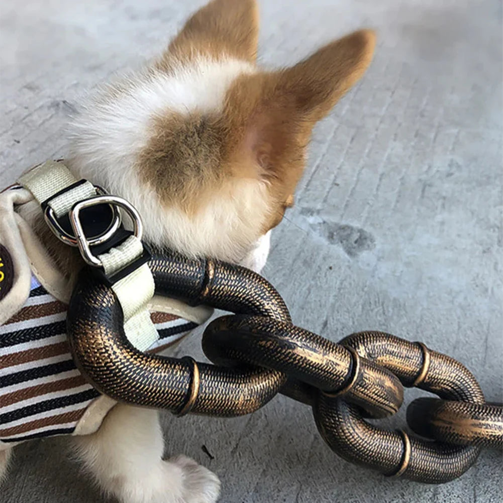 Fake Chain Dog Leash Prop - Funny Halloween Pet Leash