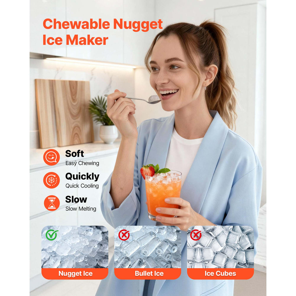 Nugget Ice Maker Countertop, 44 lb per Day, Self-Cleaning with Scoop – image 3