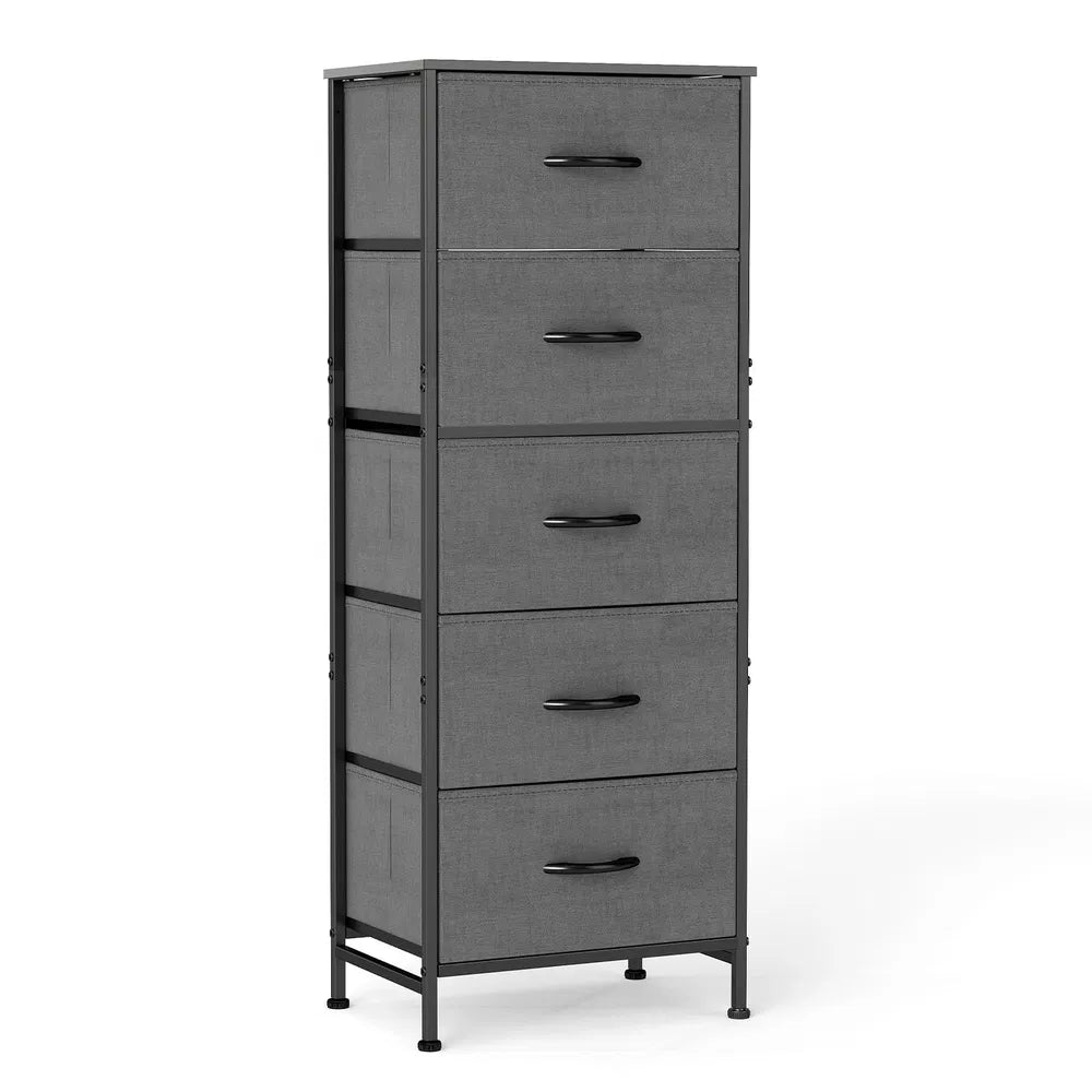 Fabric Dresser 5-Drawer 48 Inch, Bedroom Closet Storage Tower – image 9
