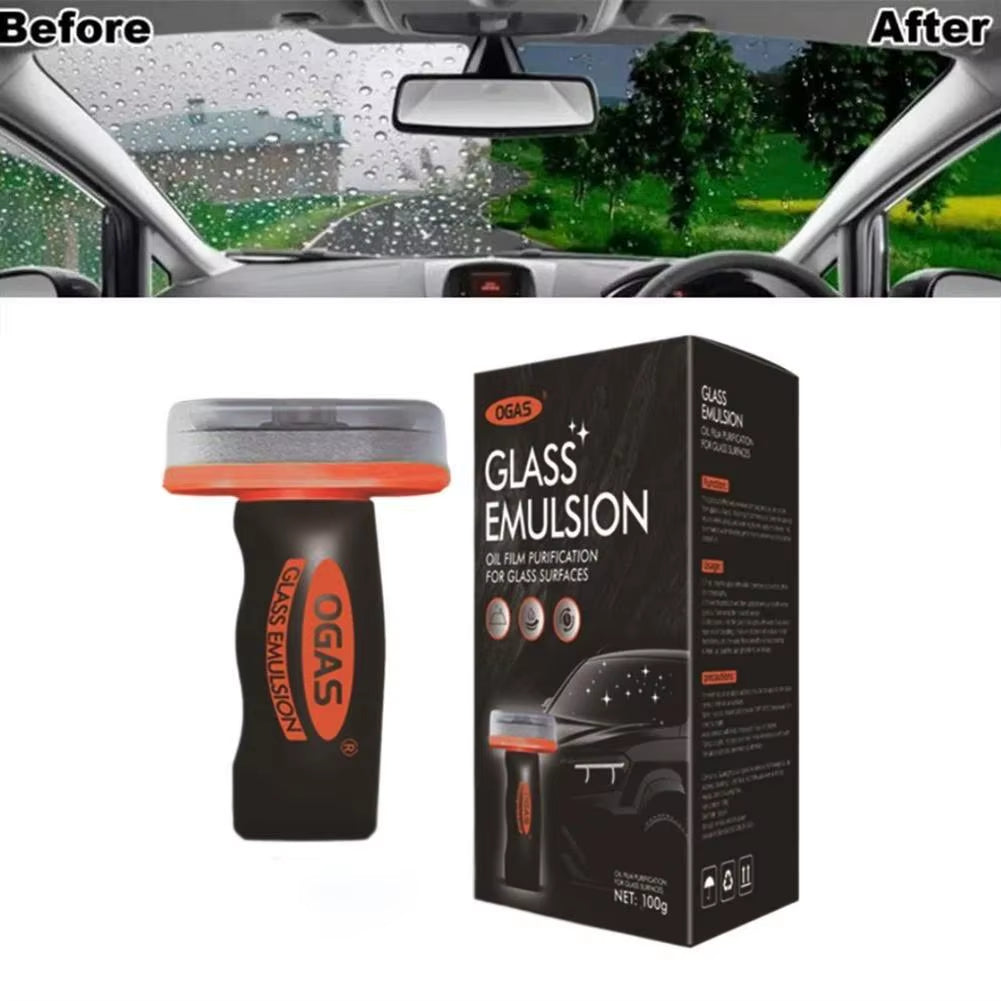 Windshield Oil Film Remover Paste - Glass Degreaser & Water Spot Cleaner