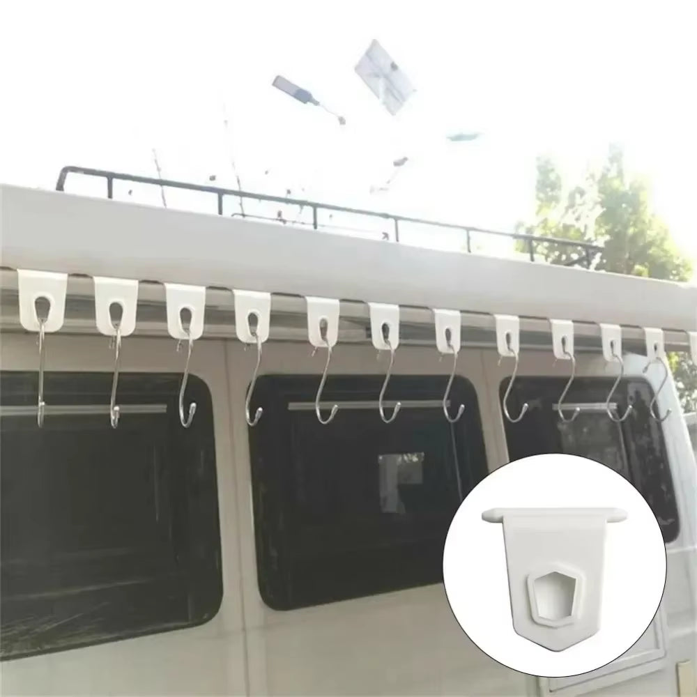 RV Awning Hooks - 10-Pack Awning Rail Clothes and Light Hangers – image 5