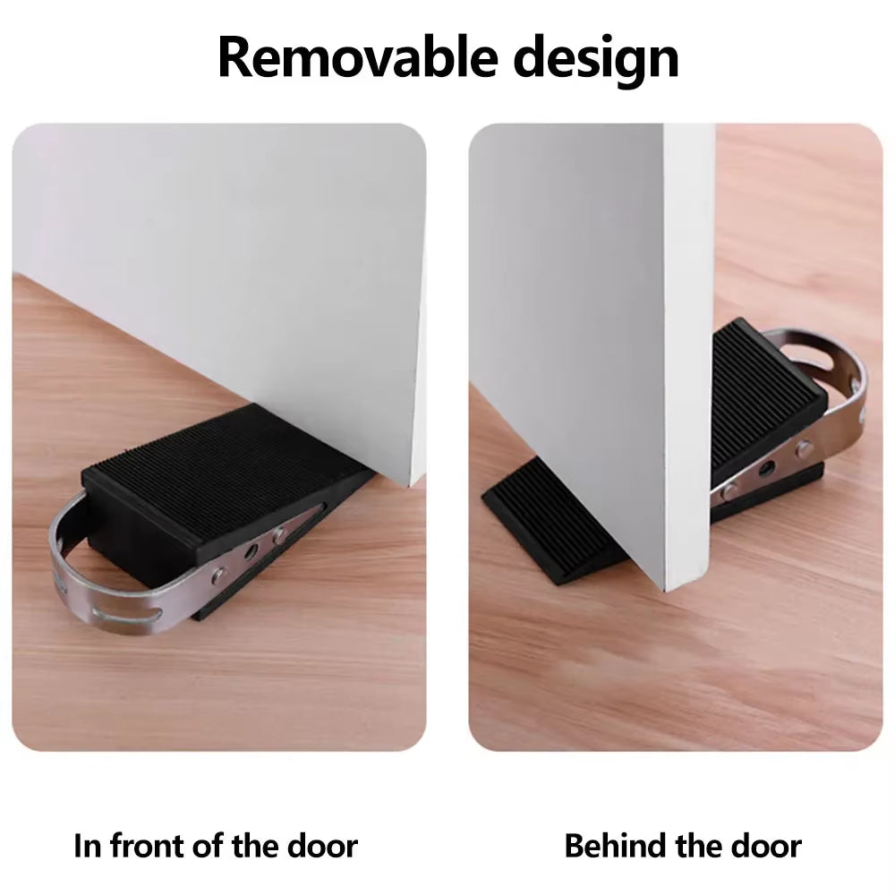 Heavy Duty Door Stopper Wedge – Metal and Rubber Non-Slip Doorstop – image 4