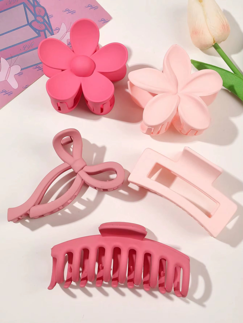 Hair Claw Clips 5-Pack Large Matte Strong-Hold Clips – image 4