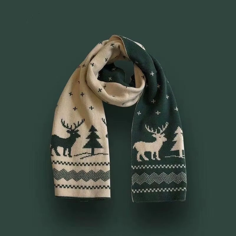 Christmas Tree Knit Scarf – Soft Faux Cashmere Winter Scarf – image 6