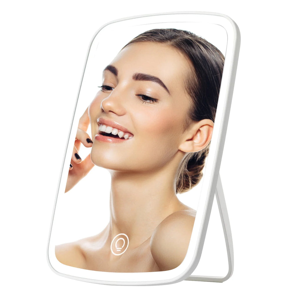 Lighted Makeup Mirror, Rechargeable LED Vanity Mirror, 3 Light Colors – image 11