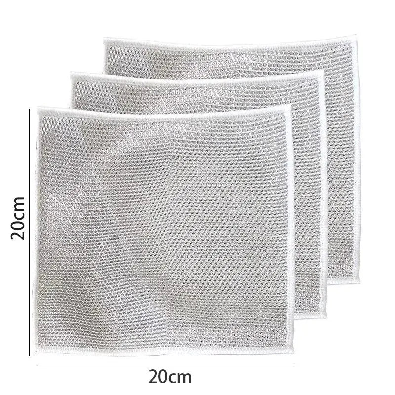 Wire Dishwashing Cloths 10-Pack - Non-Scratch Scrubbing Rags – image 7