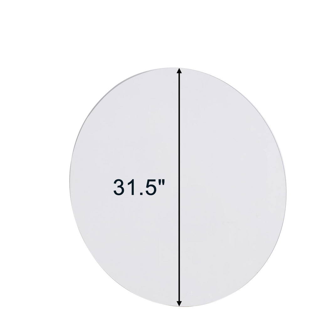 Round Bathroom Wall Mirror 31.5 Inch, Antique Silver Frame – image 4