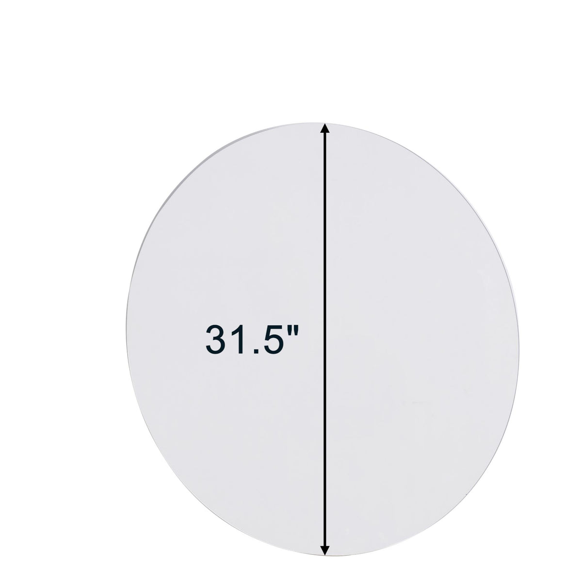 Round Bathroom Wall Mirror 31.5 Inch, Antique Silver Frame – image 4