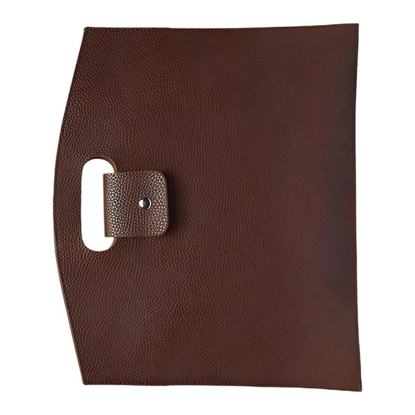 Document Tote Bag, Slim Faux Leather Work Portfolio for Women