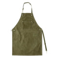 Work Apron Canvas No-Tie with Quick-Release Buckles and Tool Pockets