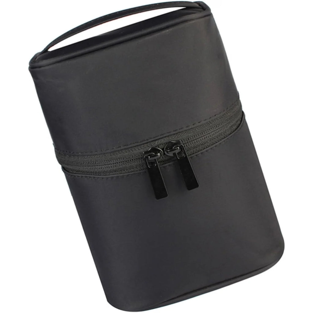 Toiletry Bag – Waterproof Nylon with Top Handle, Black