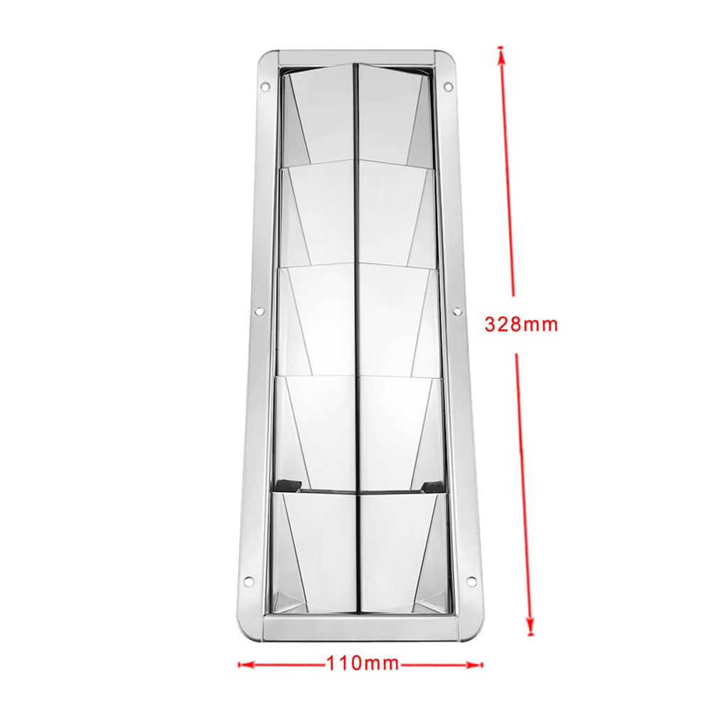Stainless Steel Boat Louver Vent, 5-Slot Marine Grille – image 3