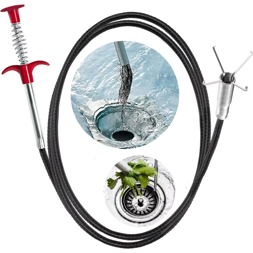 Plumbing Drain Snake Clog Remover, 35/63/79 Inch