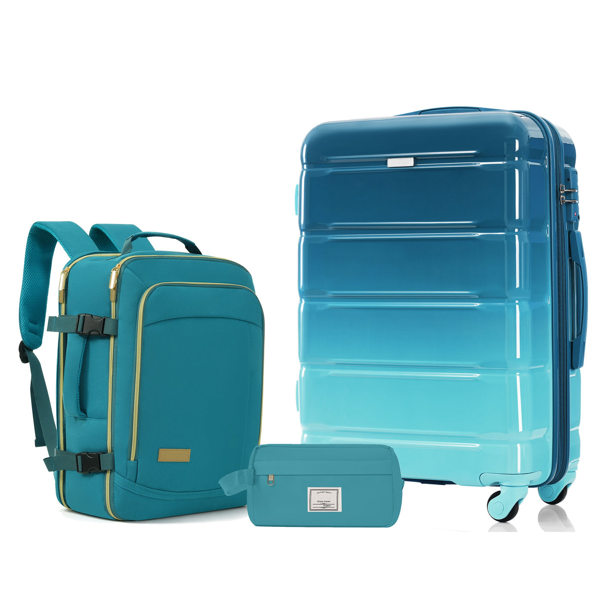3-Piece Luggage Set, 28 in Checked Suitcase, Duffel and Toiletry Bag – image 1