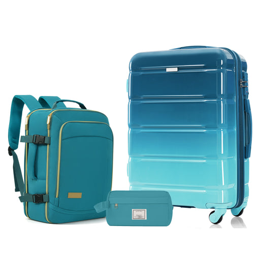 3-Piece Luggage Set, 28 in Checked Suitcase, Duffel and Toiletry Bag – image 1
