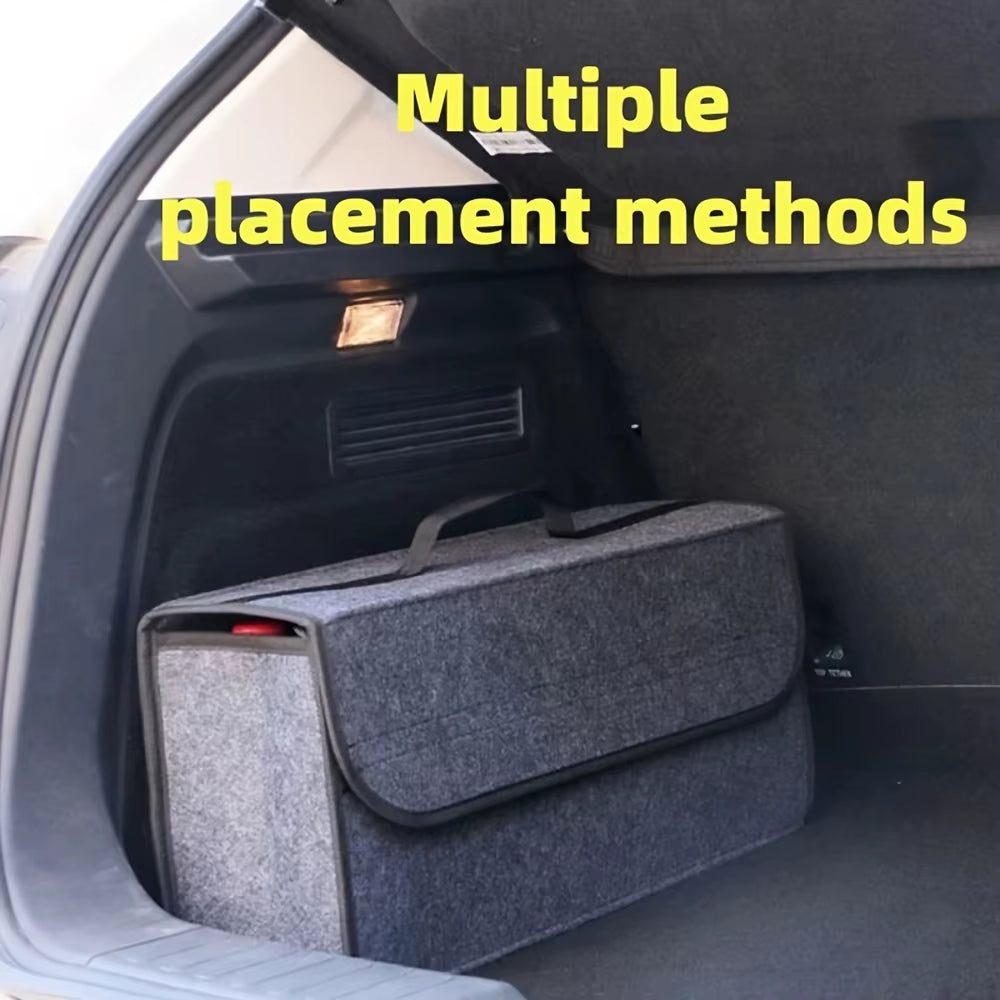 Felt Car Trunk Organizer with Anti-Slip Compartments – image 2