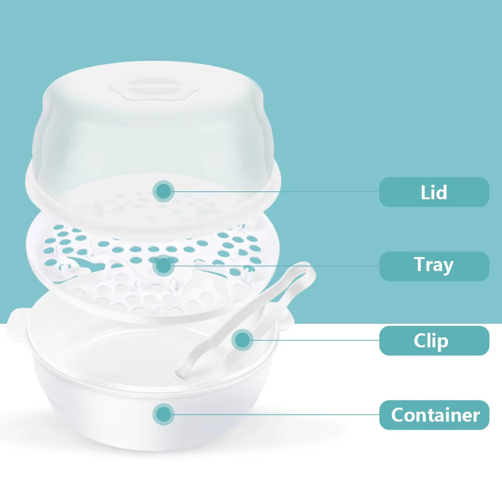 Microwave Bottle Sterilizer Case, Holds 6 Baby Bottles – image 4