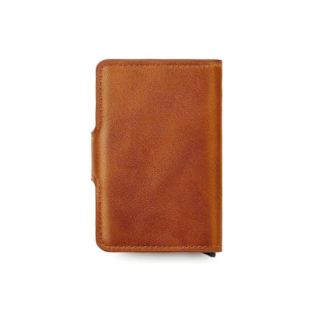 Men's Wallet with Hasp Closure, Brown Card Holder – image 3