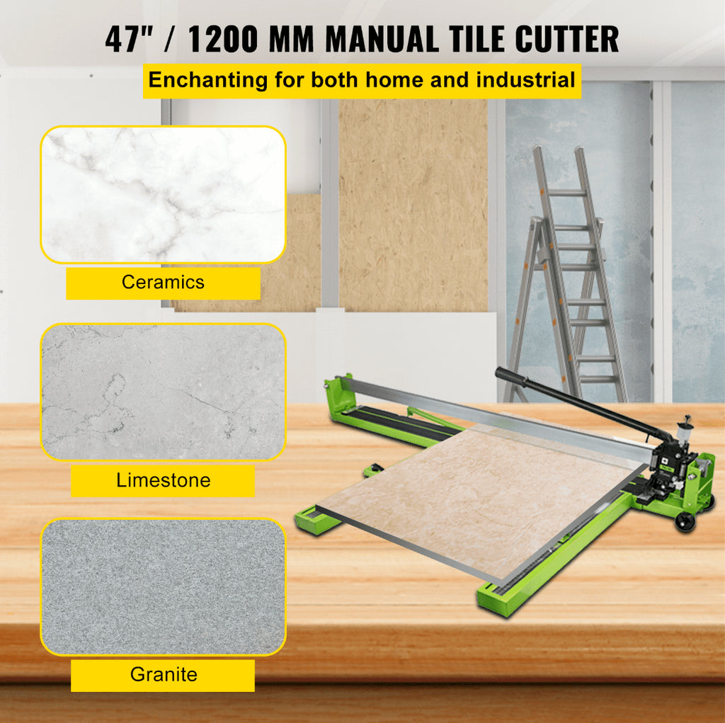 47 Inch Manual Tile Cutter, All-Steel Frame with Laser Guide – image 2