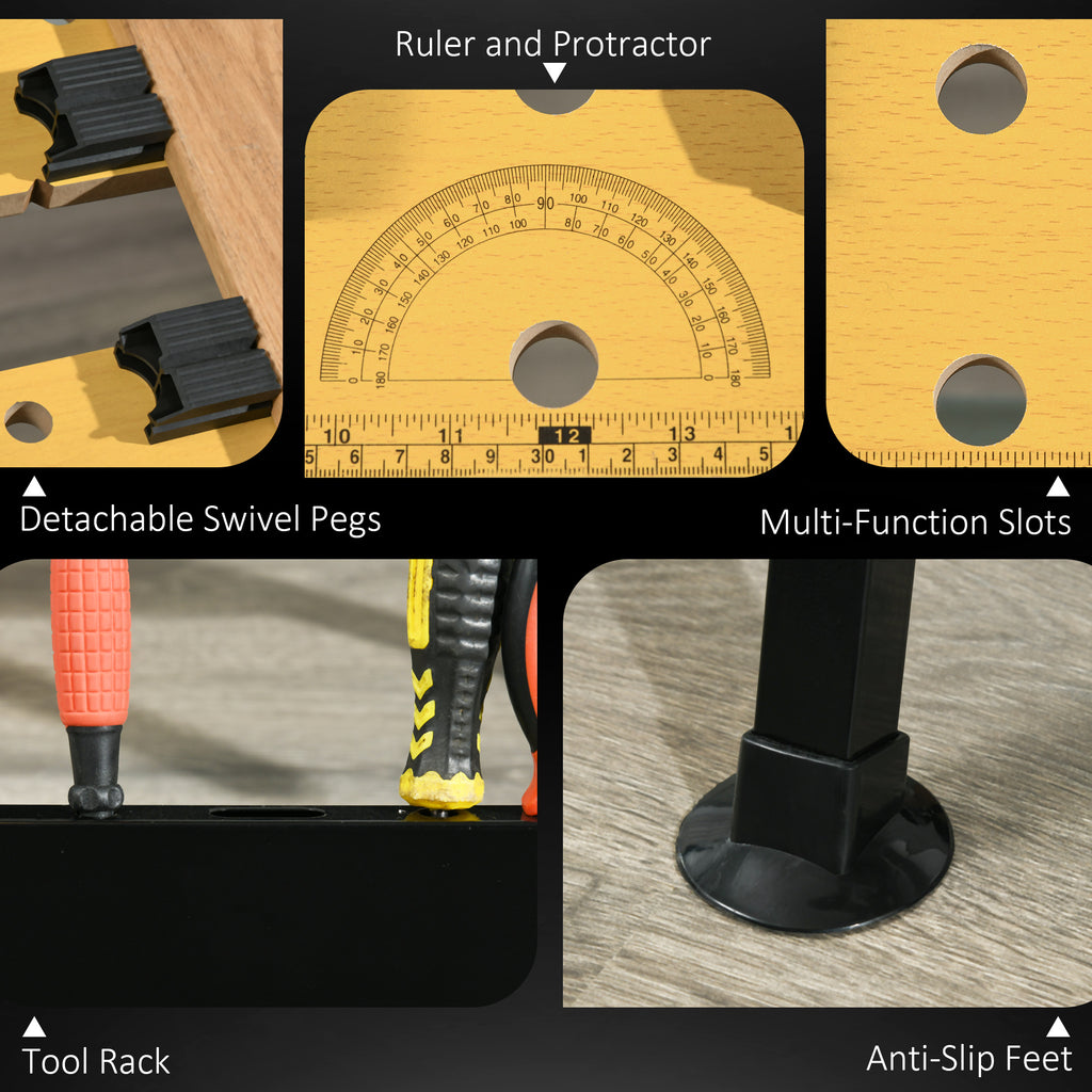 Work Bench Tool Stand Adjustable Height with 4 Clamps – image 7