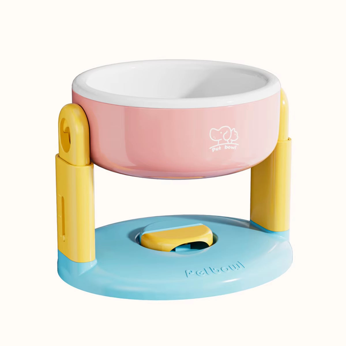 Suction Cup Pet Bowl - Adjustable Height Cat & Dog Dish