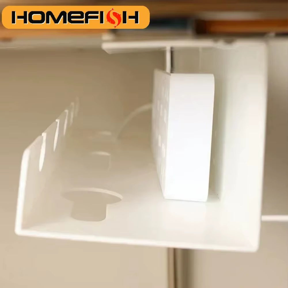 Under Desk Cable Management Tray, No-Drill Clip-On – image 4