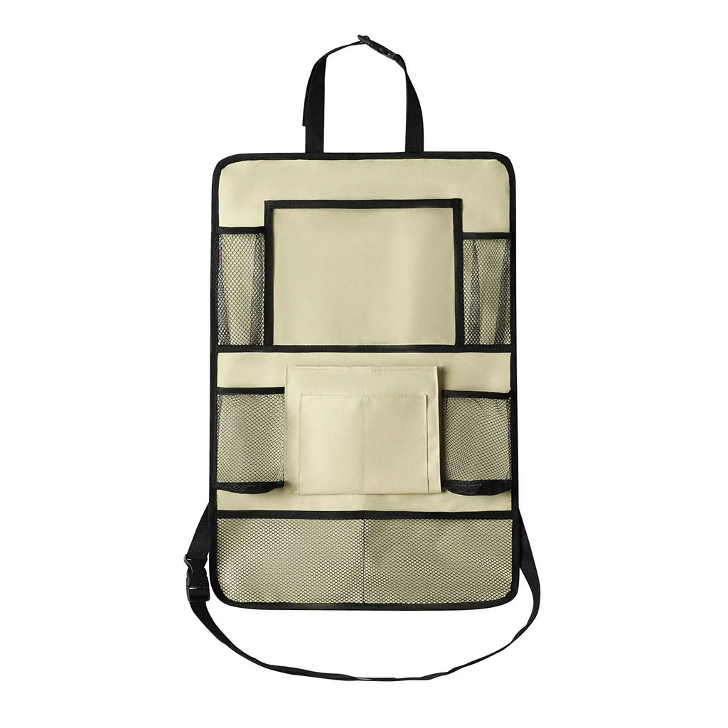 Backseat Organizer with Tablet Holder - Multi-Pocket Kick Mat