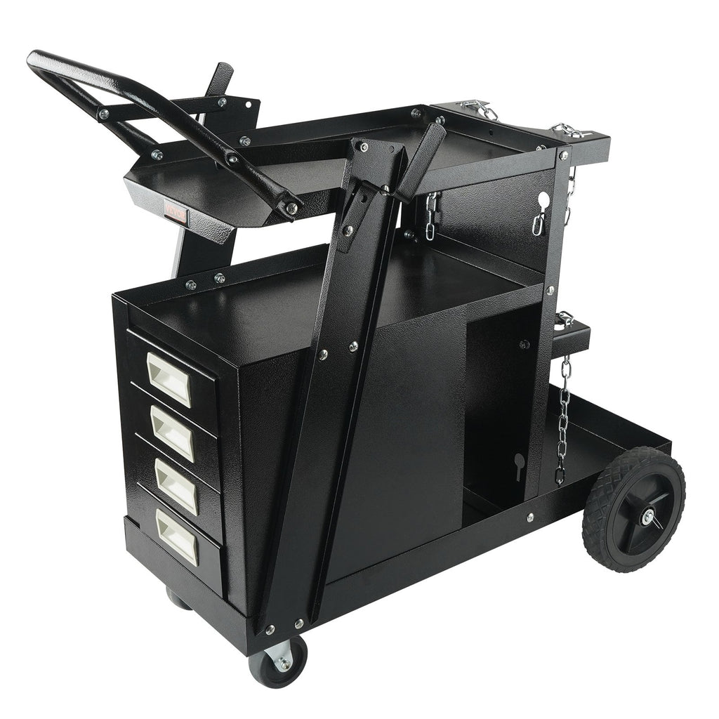 Welding Cart 2-Tier with 4 Drawers, 265 lb Capacity
