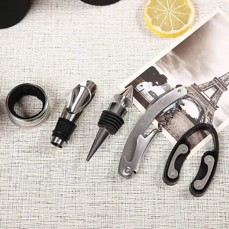 Wine Opener Gift Set – Waiter's Corkscrew & Bar Tool Kit – image 4
