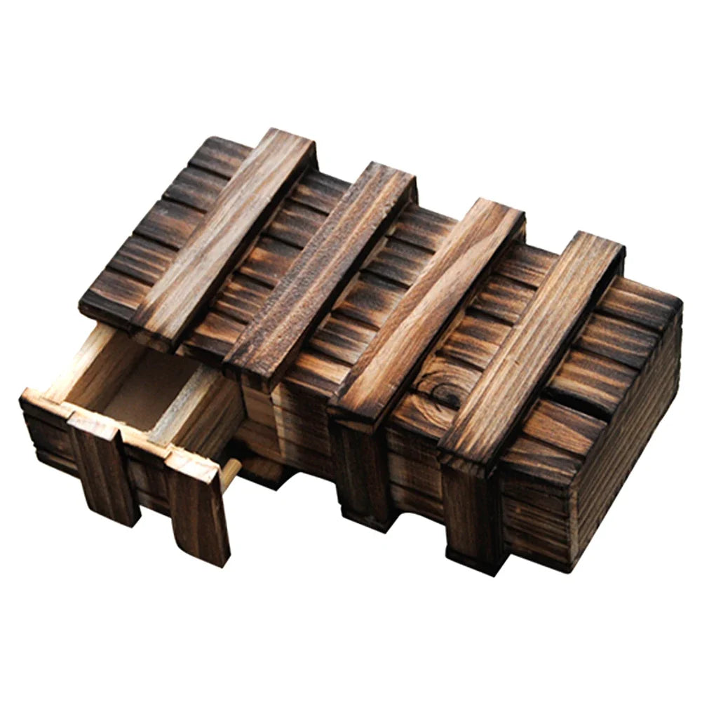 Wooden Puzzle Box - Secret Drawer Brain Teaser Gift Box – image 2