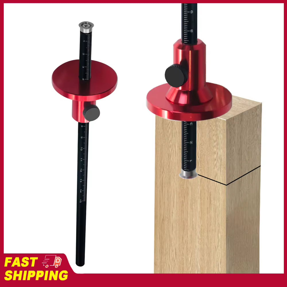 Wheel Marking Gauge - Aluminum Woodworking Scriber with Inch/Metric – image 2