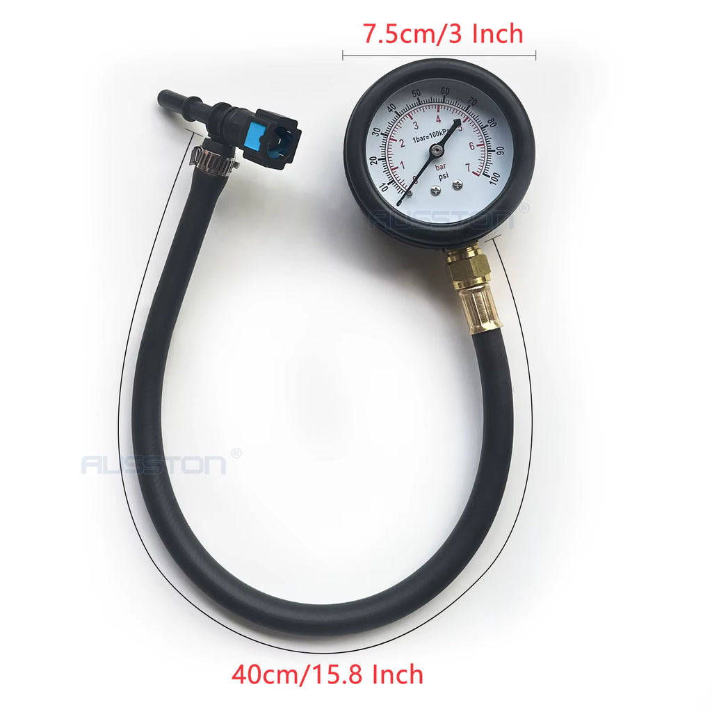 Fuel Pressure Test Kit 0-100 PSI with Quick Connect Adapters – image 4