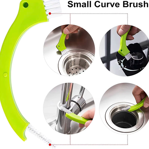9-Piece Grout & Crevice Brush Set - Tile, Window Track & Gap Cleaner – image 2