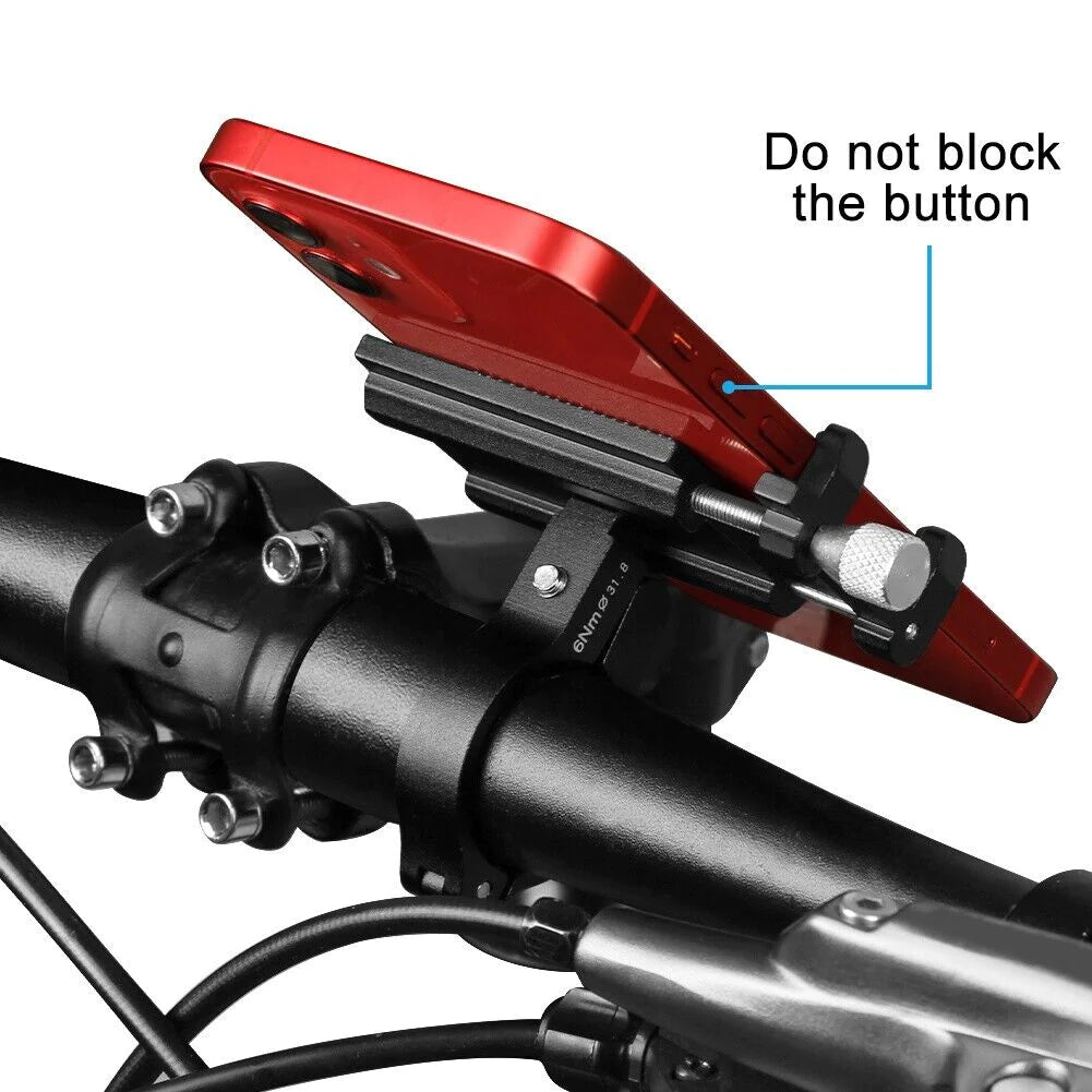 Bike Phone Mount, Aluminum Handlebar Holder for 3.5–6.8 in Phones – image 7