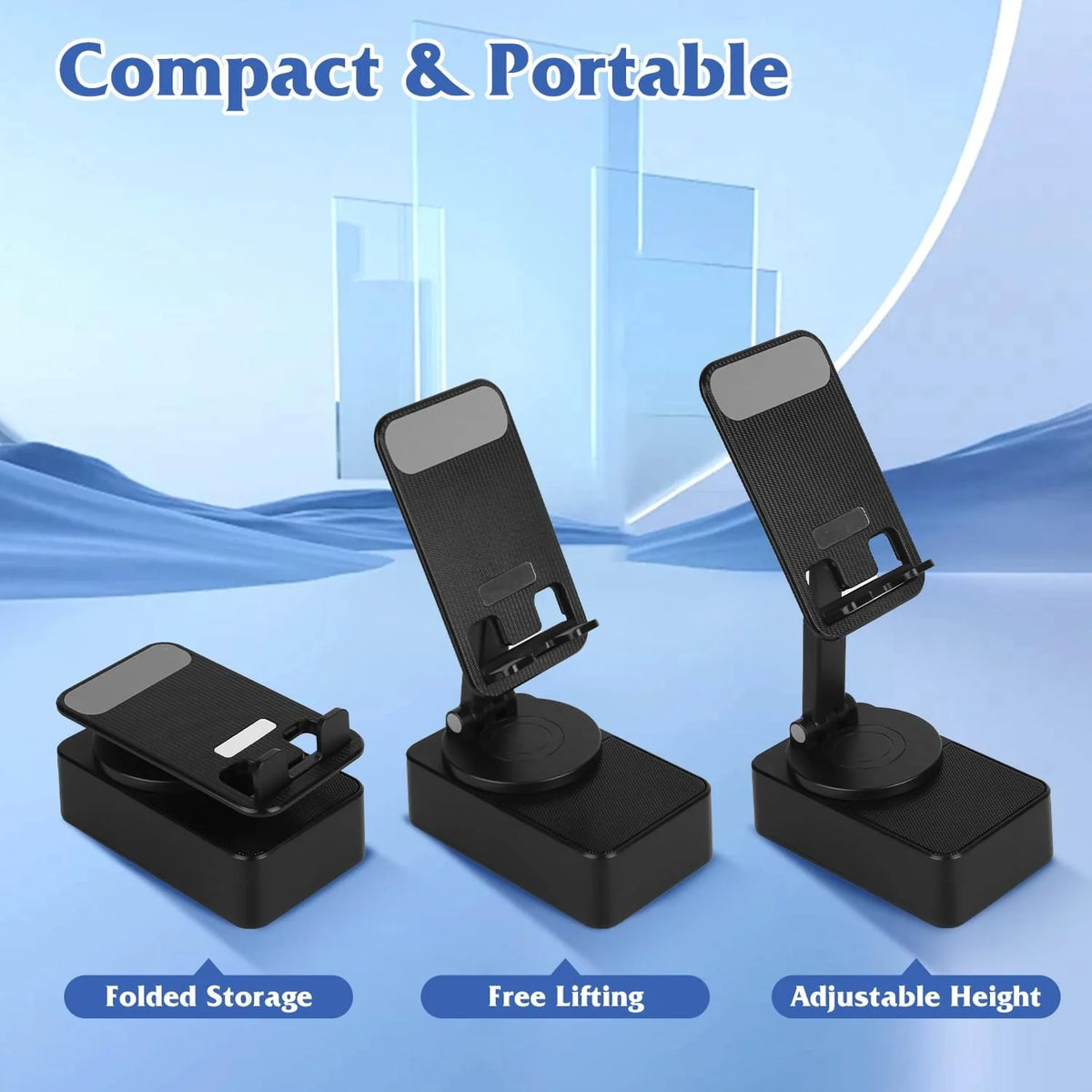 Phone Stand Bluetooth Speaker with 5000mAh Power Bank & RGB Light – image 4