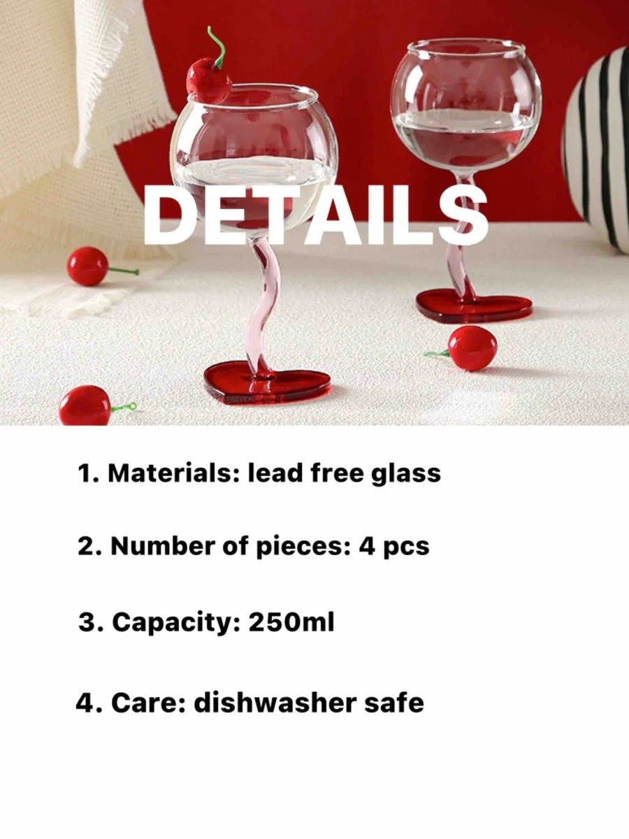 Retro Wavy Goblet Wine Glasses Gift Box, Set of 4 – image 14