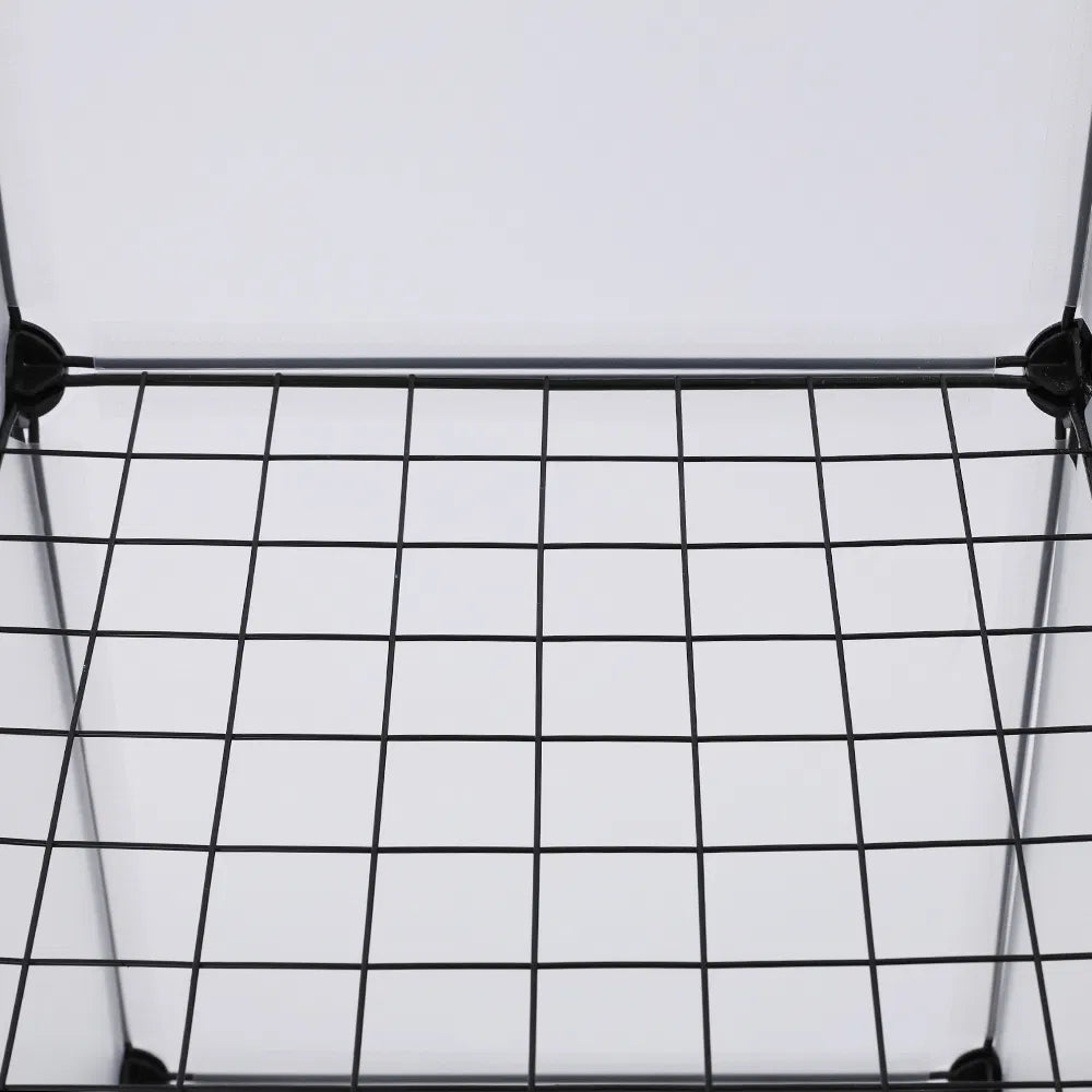 Cube Storage Shelf, 16-Cube Bookcase Organizer, White – image 5
