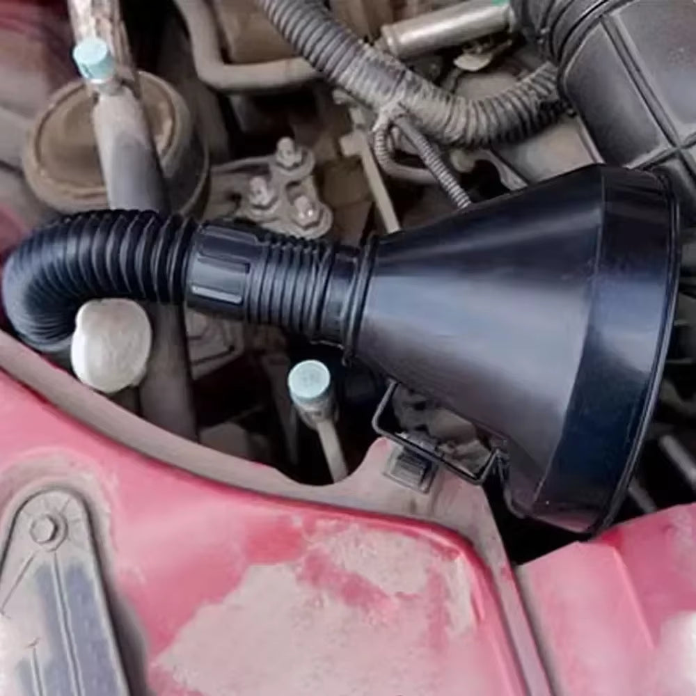 Oil Funnel with Flexible Spout & Filter Spill-Proof for Cars – image 5