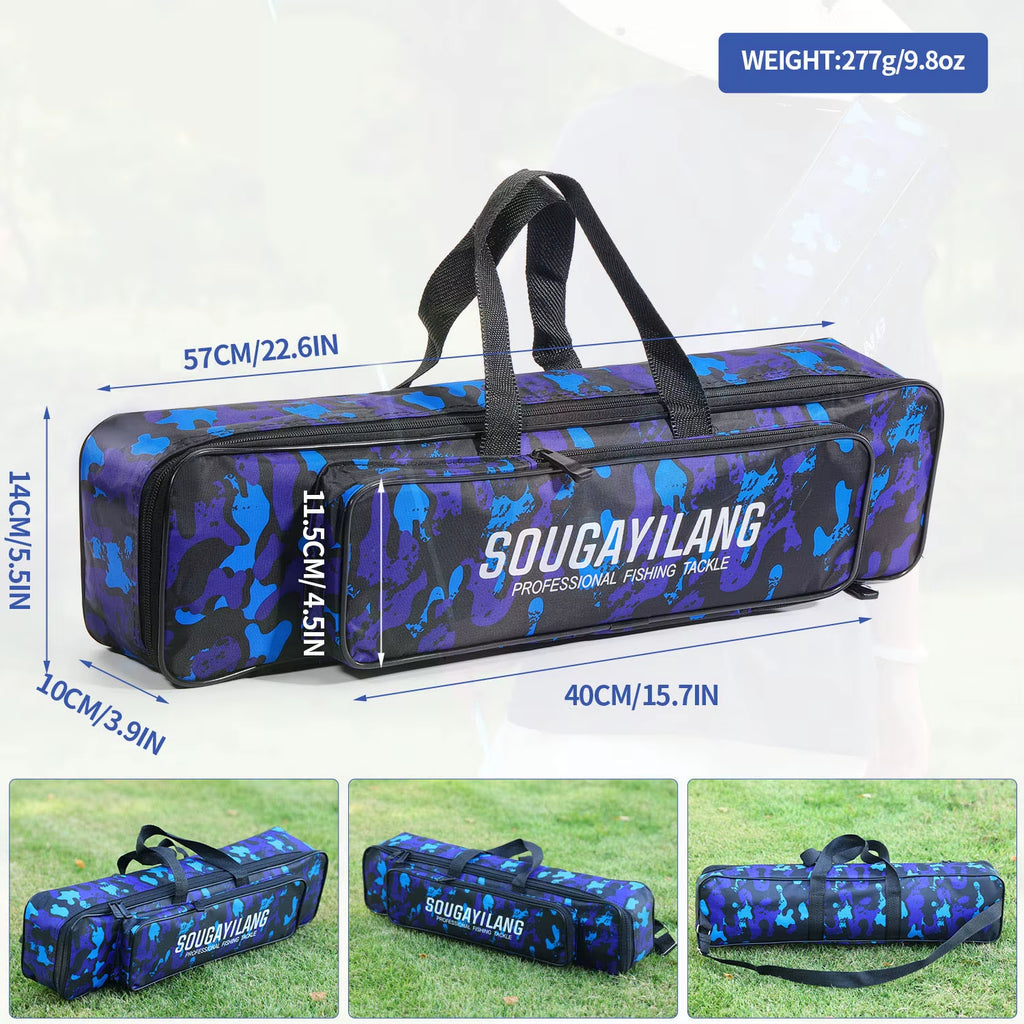 Large-Capacity Nylon Fishing Rod & Tackle Bag – image 4