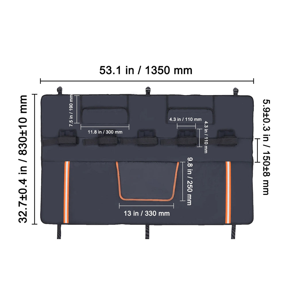 Tailgate Bike Pad 53 in, Carries 5 Bikes, Mid-Size Pickups – image 8