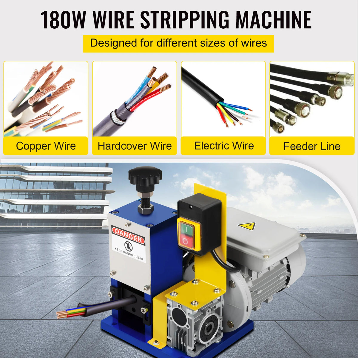 Electric Wire Stripping Machine 180W for 0.05-1 in Scrap Wire – image 2